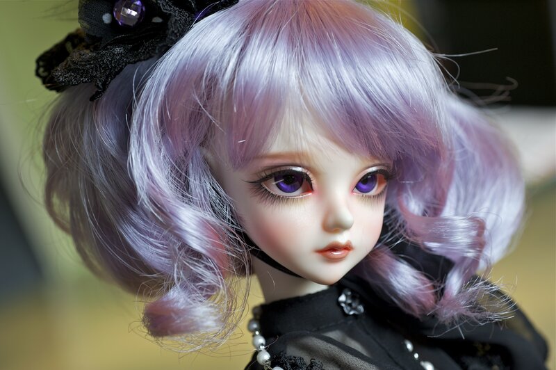 Doll with Purple Hair