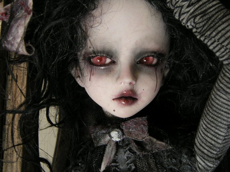 Doll with Red Eyes — Black