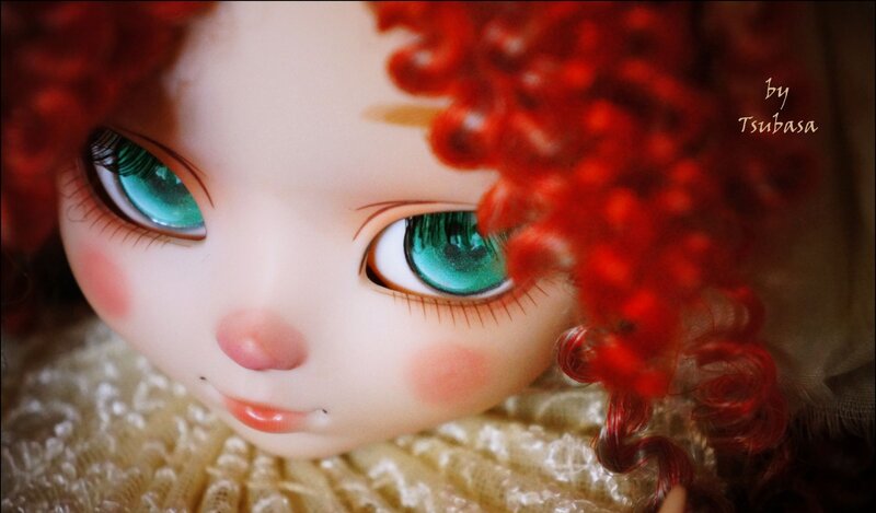 doll with red hair and green eyes