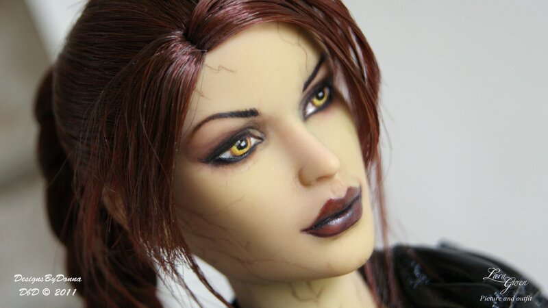 doll with red hair and yellow eyes