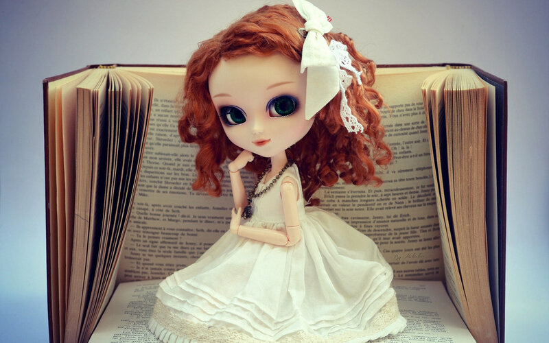 Doll with Red Hair — Calm, Photograph