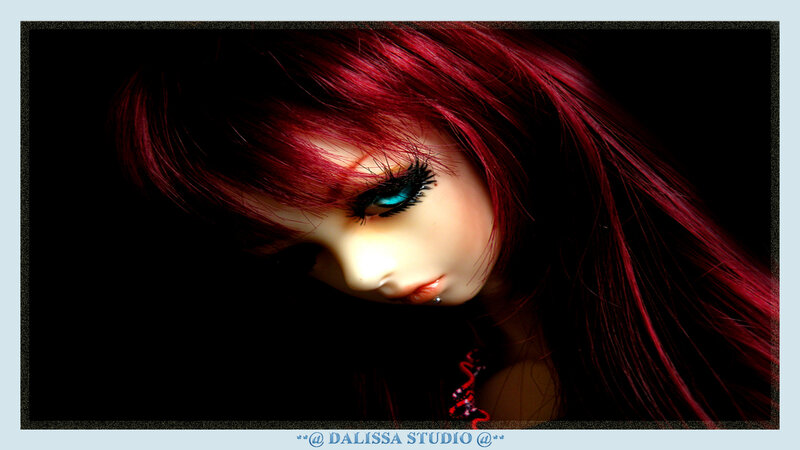 Doll with Red Hair — Dramatic, Photograph