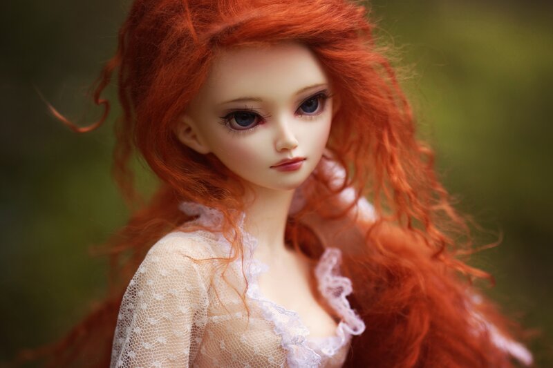 Doll with Red Hair — Serene, Photograph