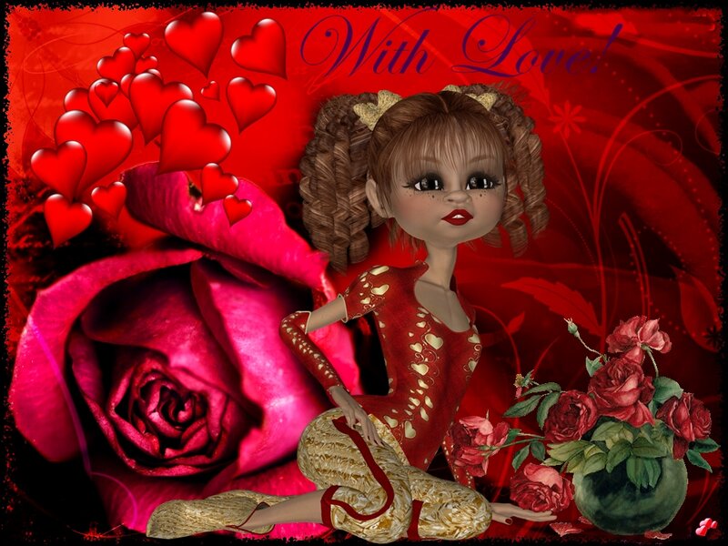 Doll with Roses