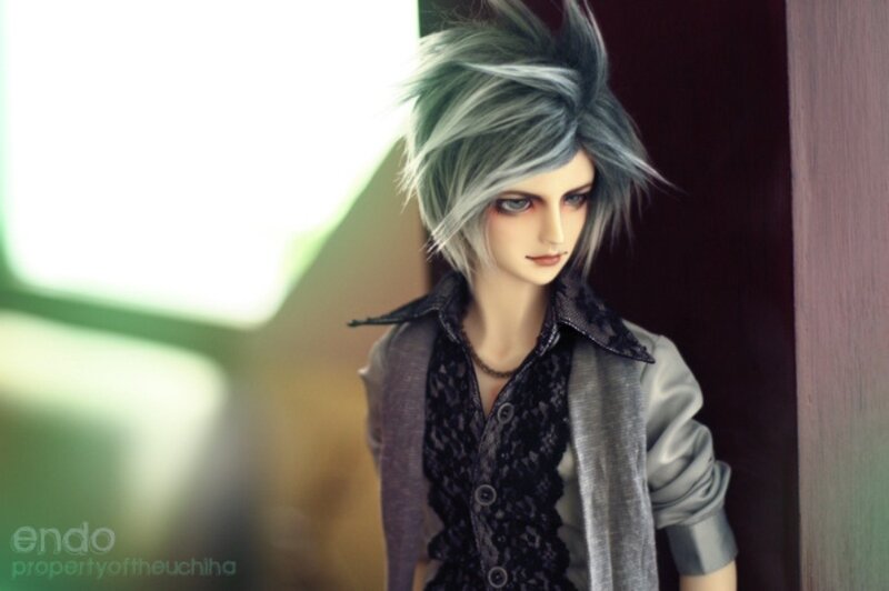 Doll with Silver Hair — Gray