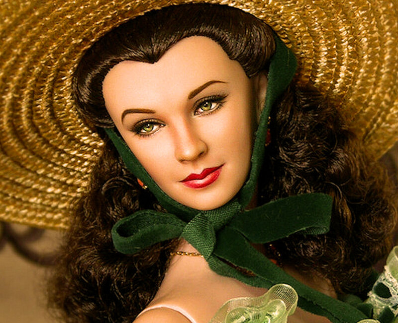 Doll with Straw Hat — Brown