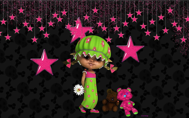 Doll with Teddy Bears