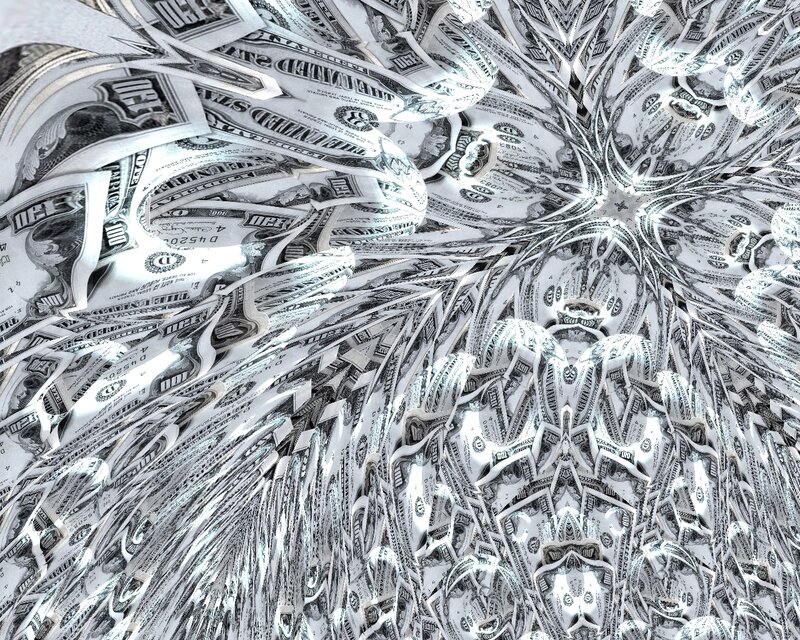 Dollar bill fractal pattern