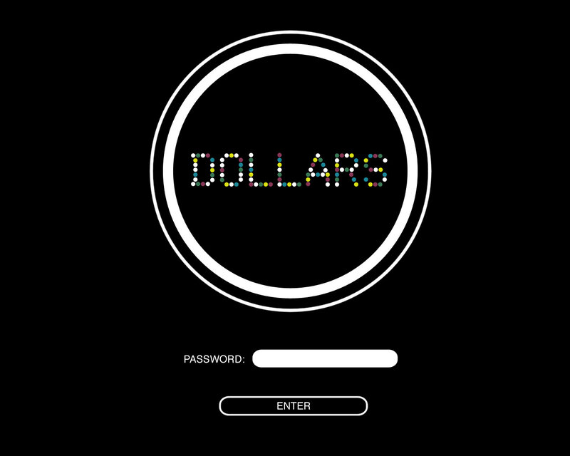 Dollars login screen