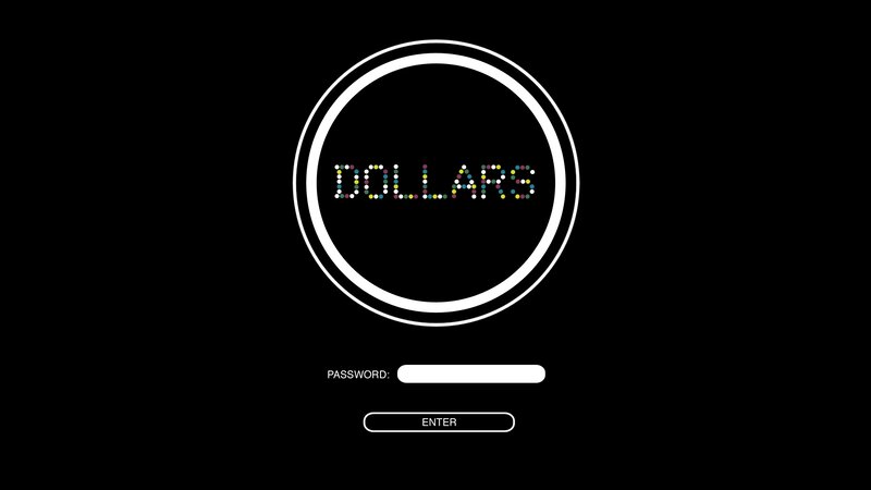 Dollars password screen