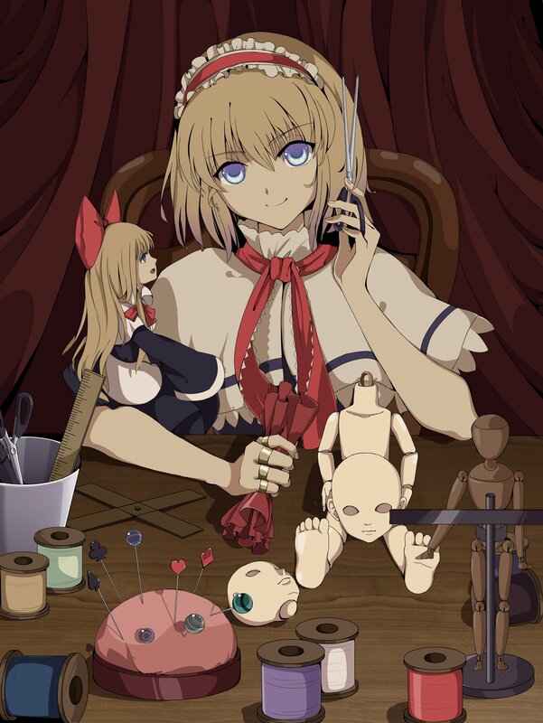 dollmaker with crafting tools