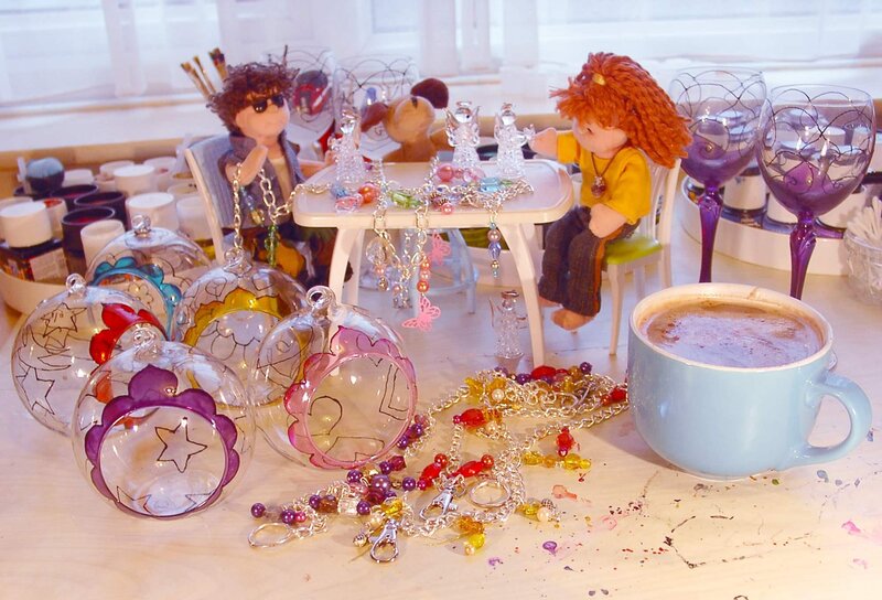 Dolls at a Table