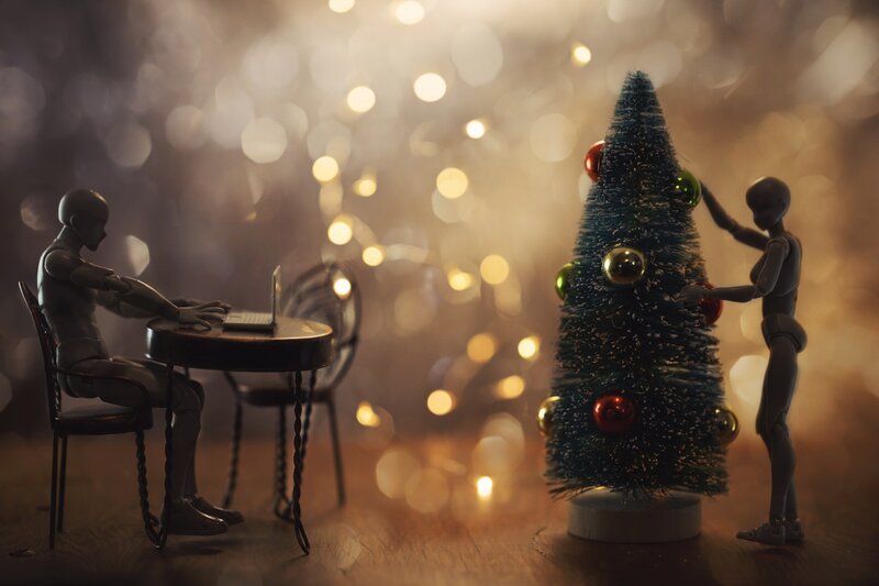 Dolls Decorating Tree