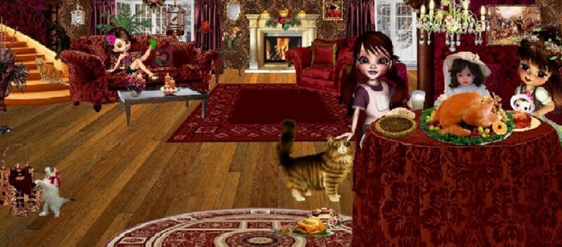 Dolls in a Living Room