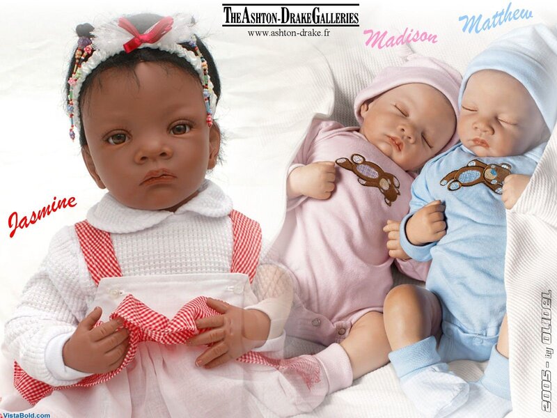 Dolls of Jasmine, Madison, and Matthew
