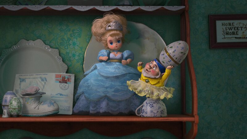 Dolls on a shelf