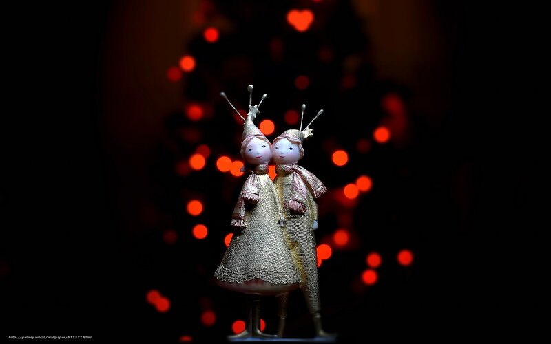 Dolls with red lights
