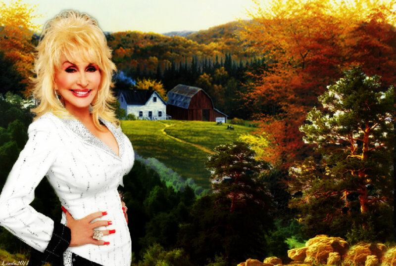 Dolly Parton in a Field