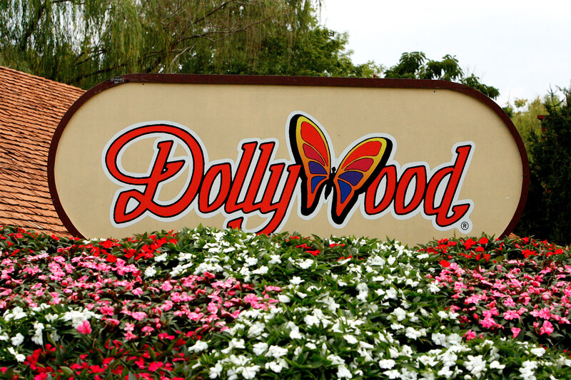 Dollywood Sign with Flowers