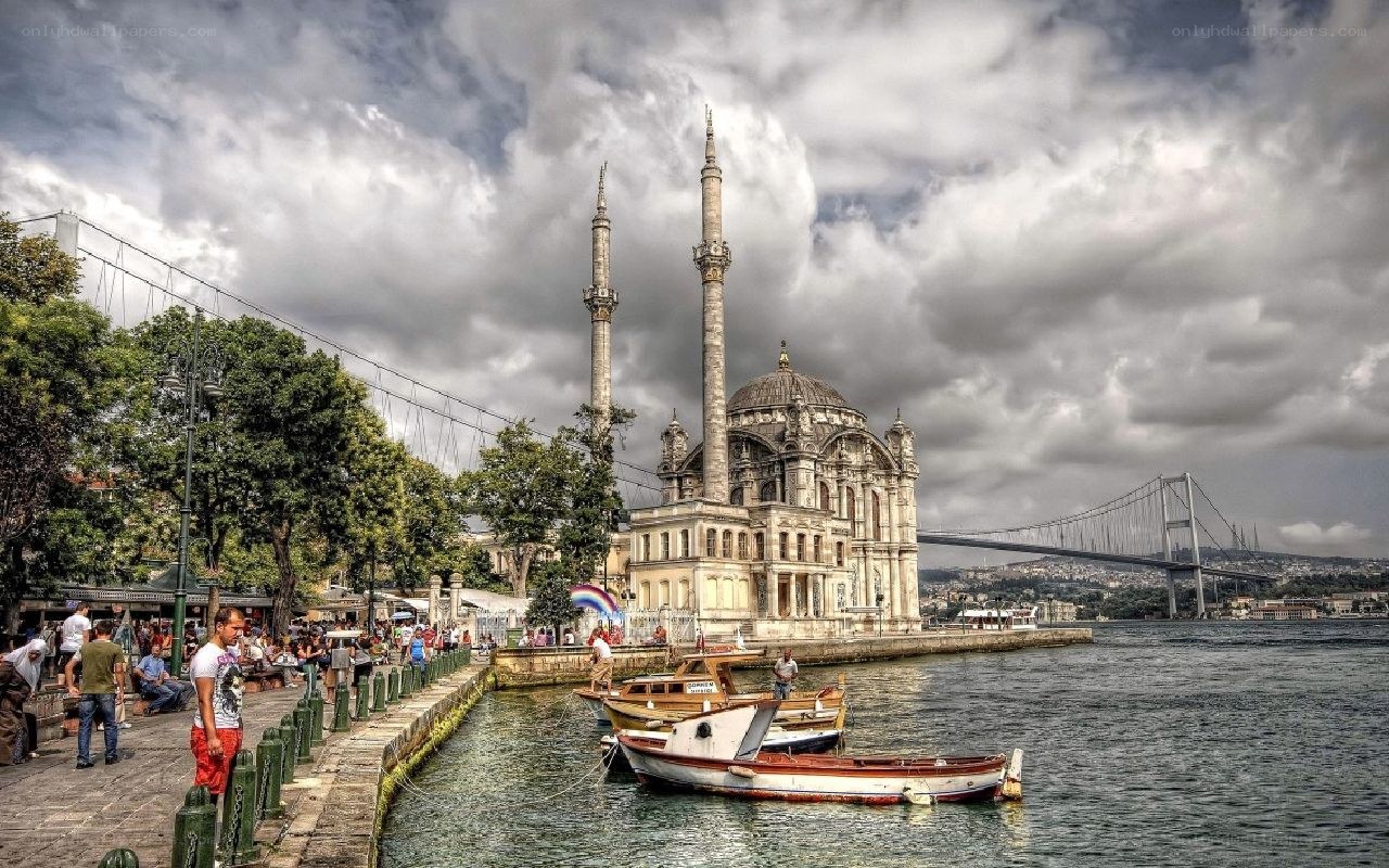 Dolmabahçe Palace and Bosphorus