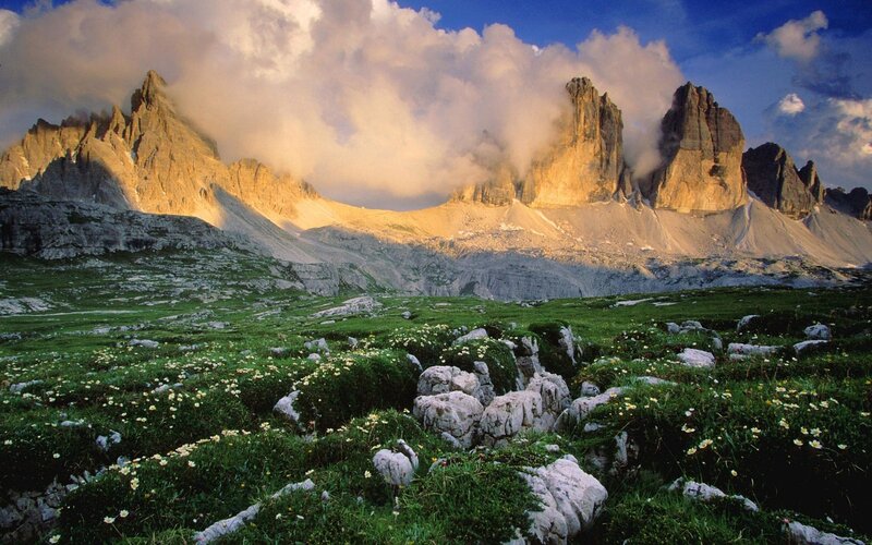 Dolomites mountain peaks
