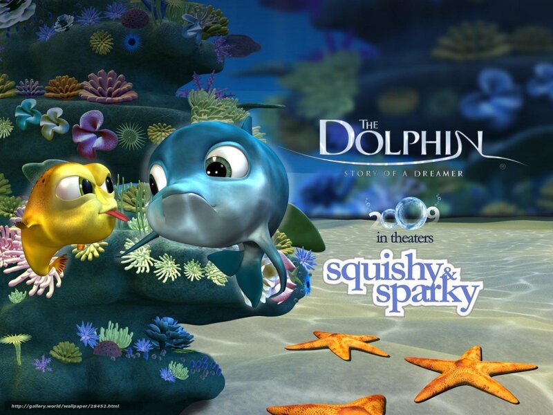 Dolphin and Fish in Coral