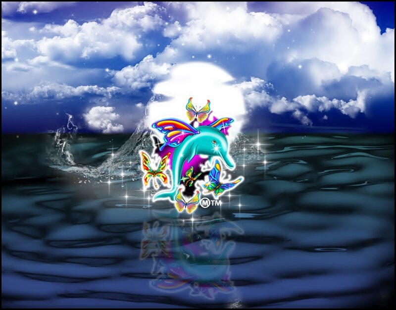 Dolphin with Butterflies