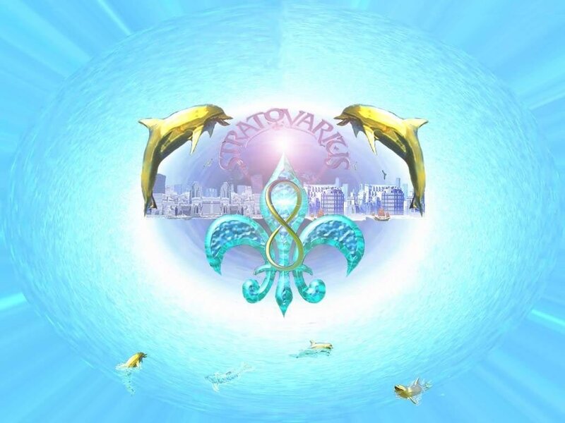 Dolphins and Cityscape
