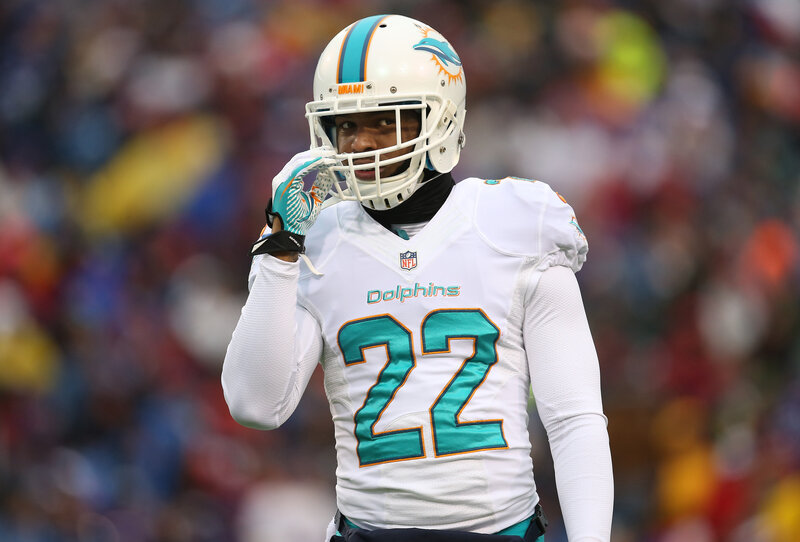 Dolphins player on field