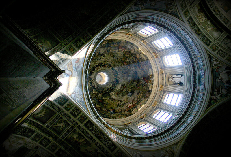 dome ceiling fresco artwork