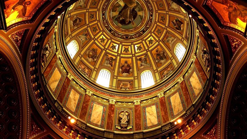 Dome Ceiling Frescoes — Gold