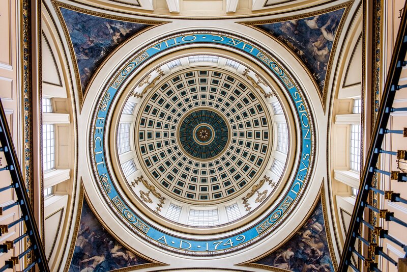 Dome Ceiling Interior — Blue