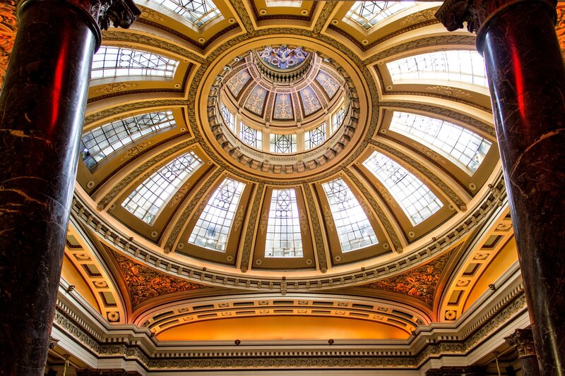 Dome Ceiling Interior — Gold, Grand