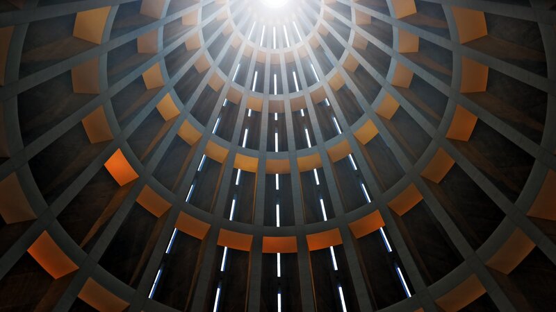 Dome Ceiling Interior — Gray