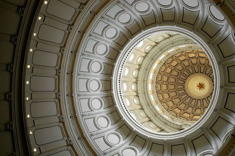 Dome ceiling interior view