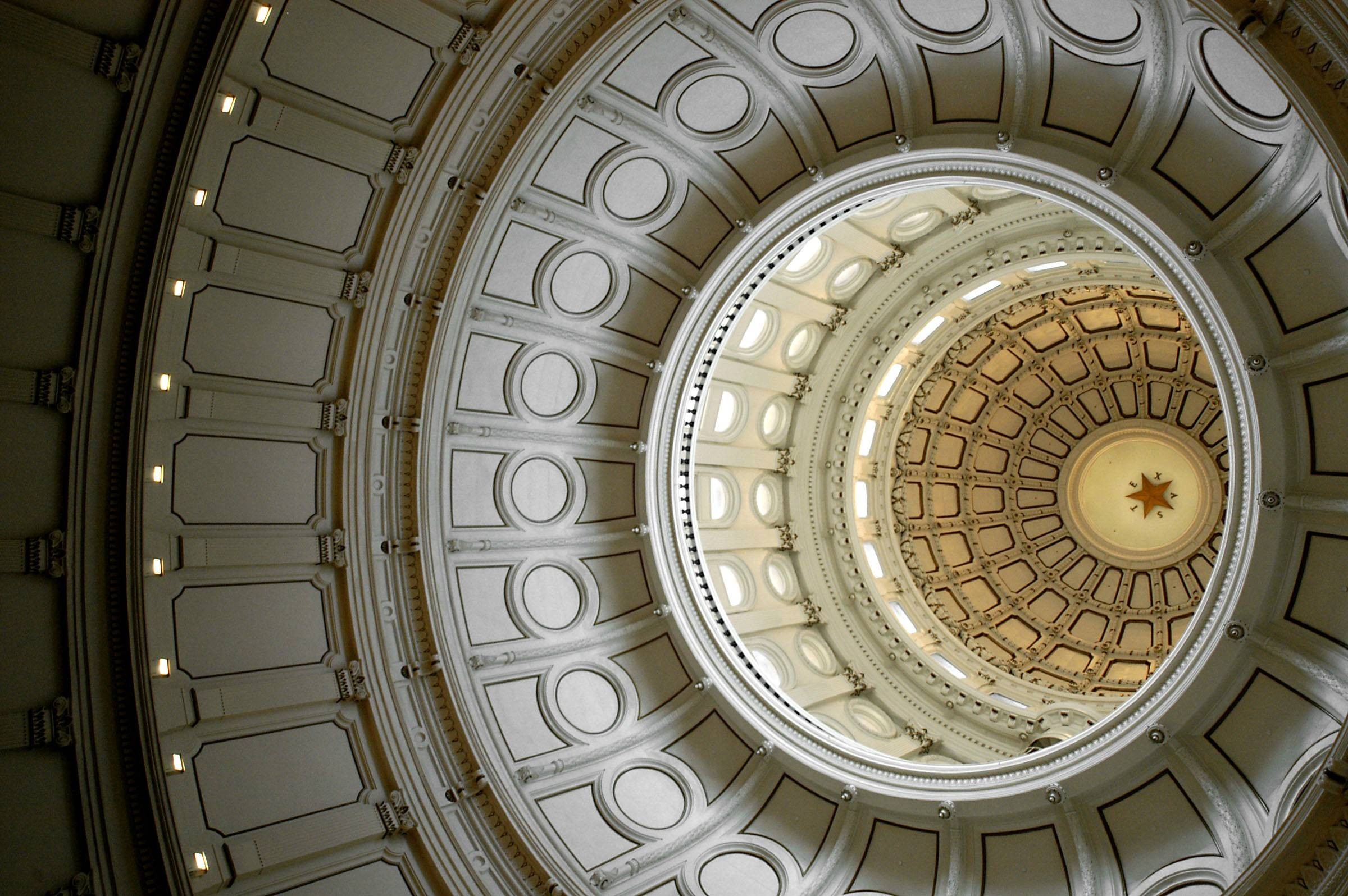 Dome ceiling interior view