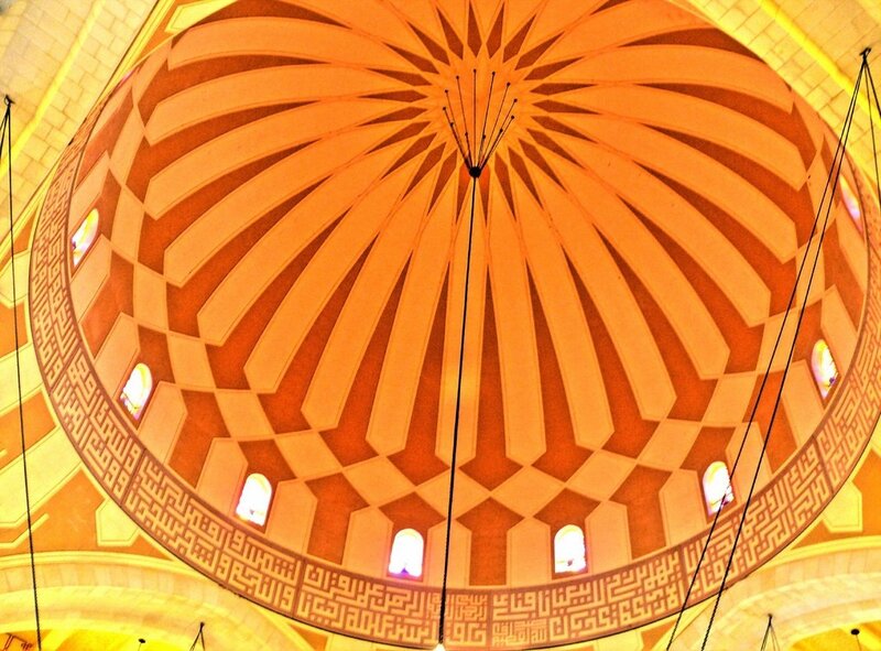 dome interior with geometric patterns