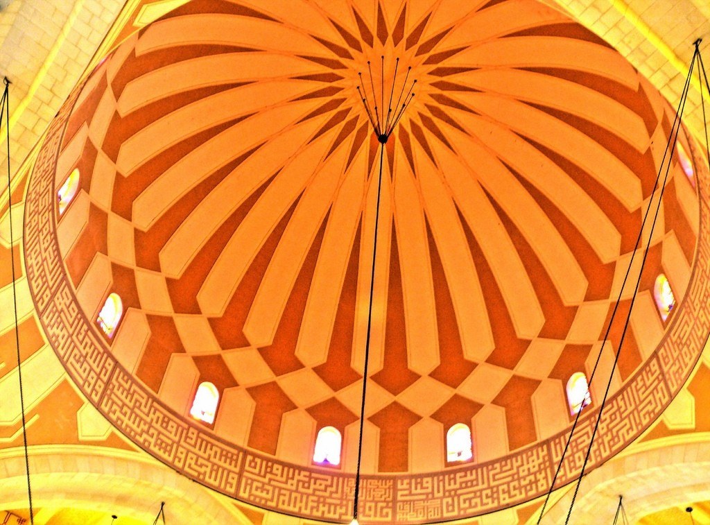 dome interior with geometric patterns