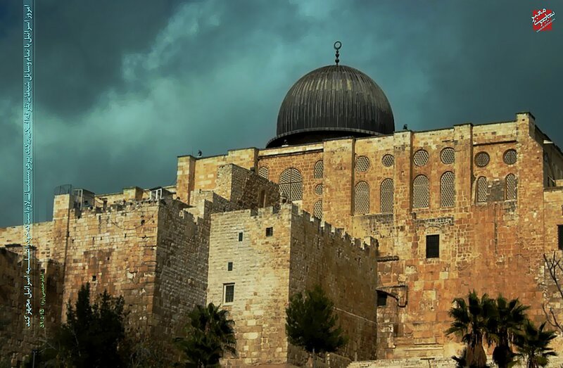 Dome of the Rock at dusk