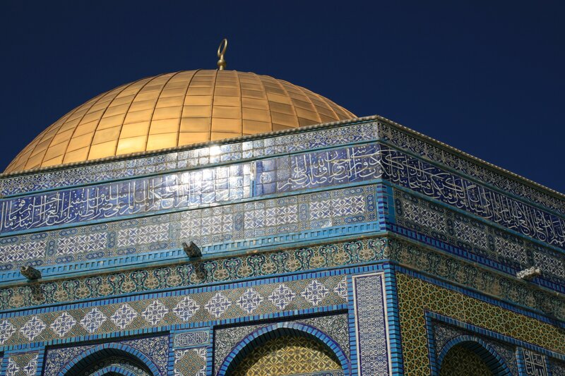 Dome of the Rock at night