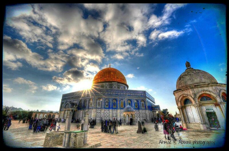 Dome of the Rock — Blue, Dramatic, Sunset, Photograph
