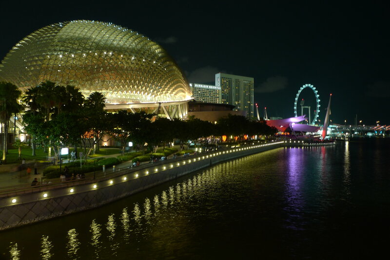 Dome-shaped Building at Night