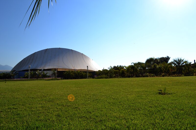 Dome-shaped Building — Green, Serene