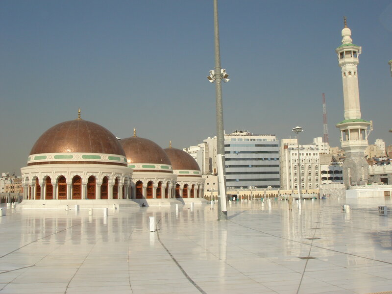 Dome structures at a mosque