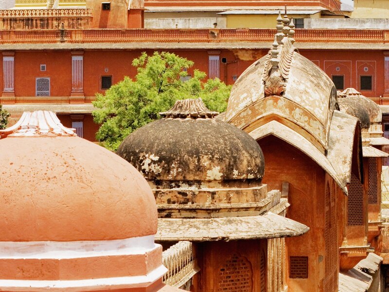 Domes of a historic Indian palace