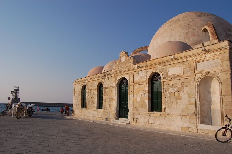 Domes of Chania harbor