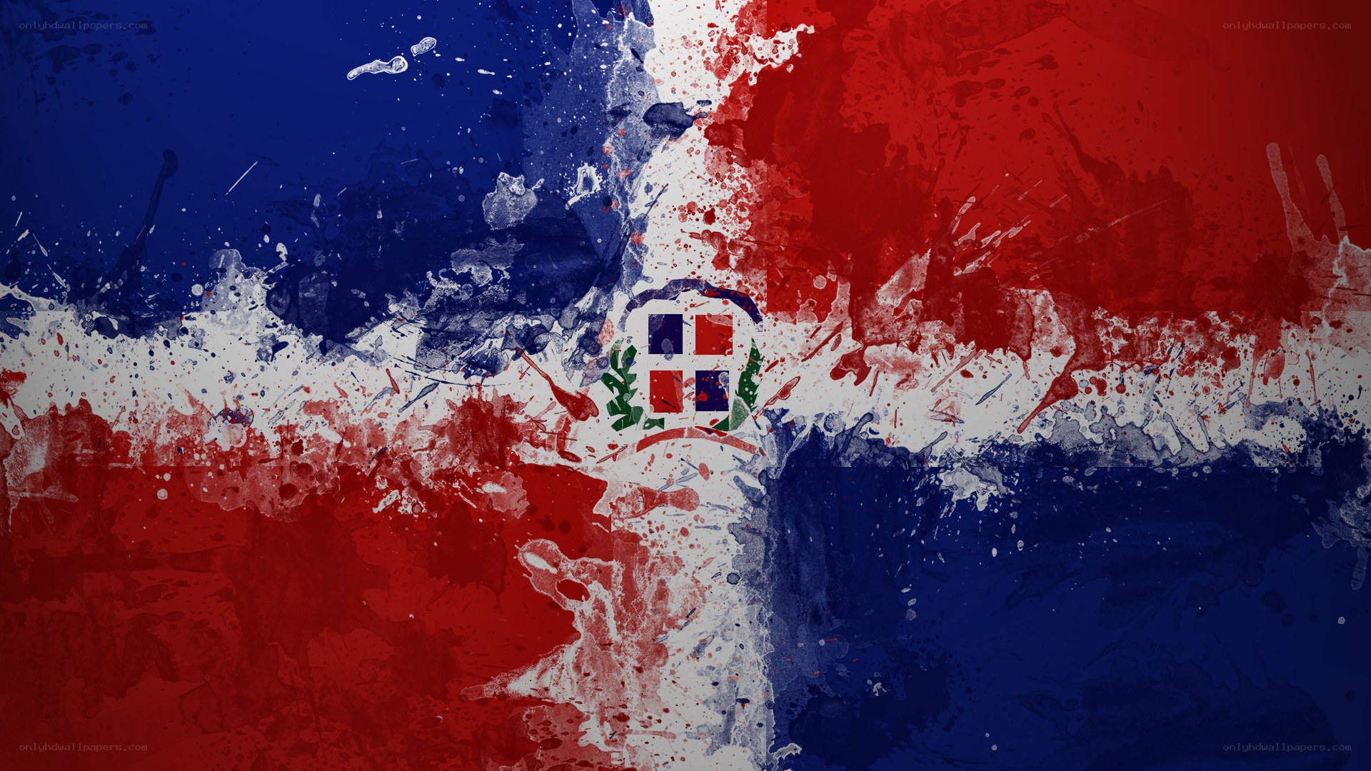 Dominican Republic flag art