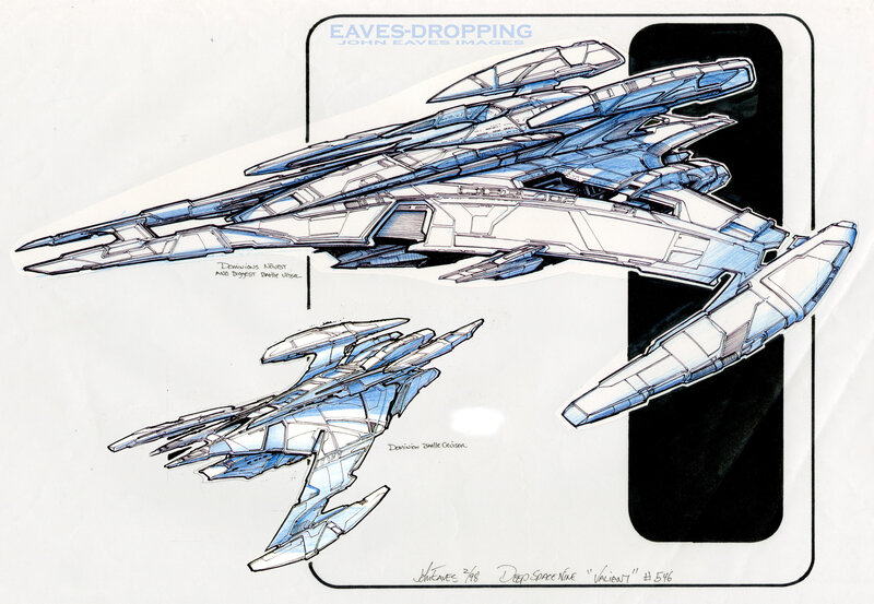 Dominion battle vessel concept art