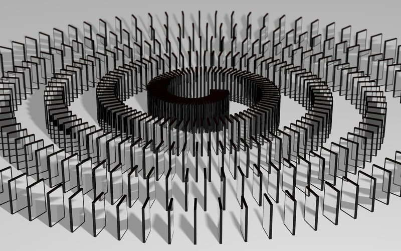 domino chain reaction design