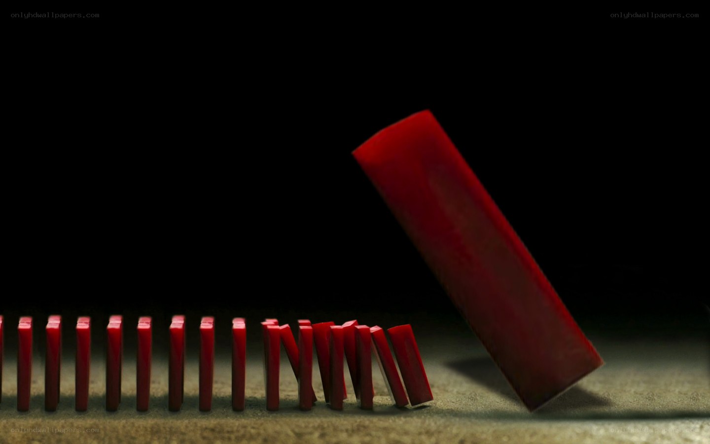 domino effect in motion